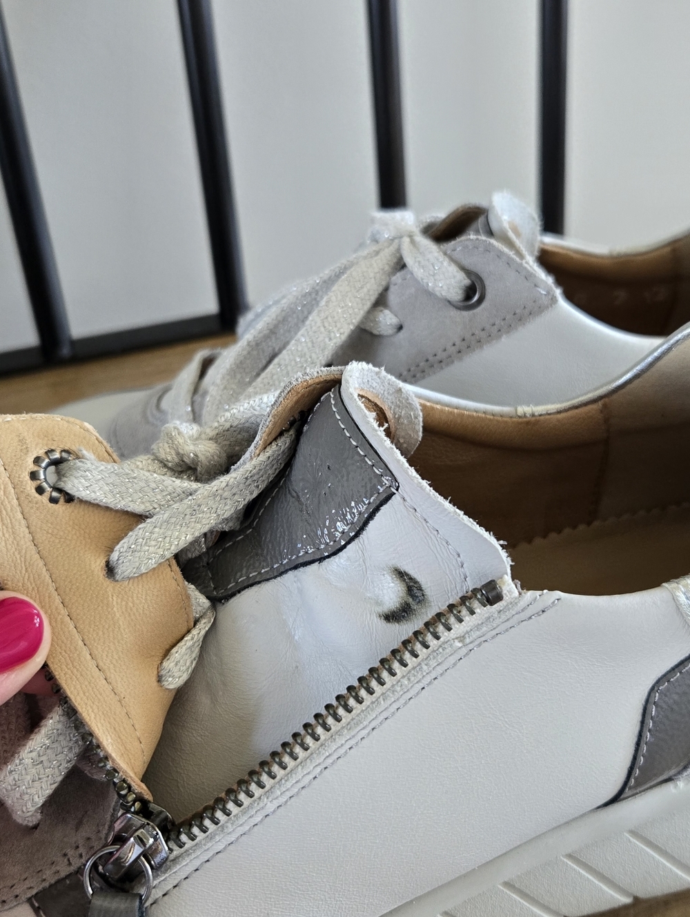 Women's Hartjes Wave Shoe - Aluminium/Eisgrau Color - Picture 9 of 11